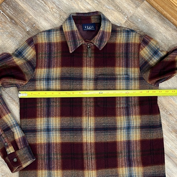 Liz Claiborne Plaid Jacket - Red, Brown, and Tan - Picture 12 of 16